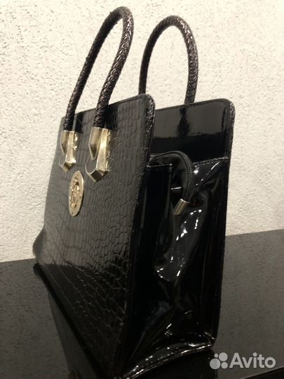 Roberto cavalli сумка, натуральный лак