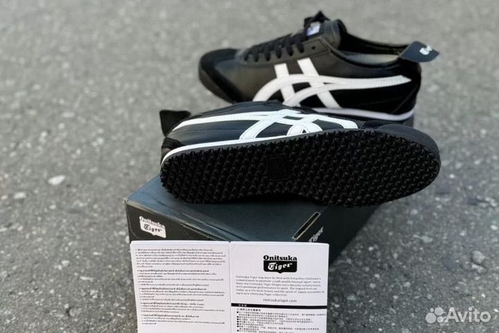 Кроссовки asics onitsuka tiger mexico 66 черные