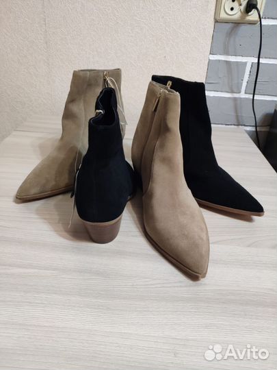 Ботильоны, ботинки женские бежевые 41,5