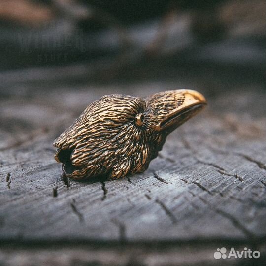 Бусина Темляк Брелок Ворон Одина Ворона Птица
