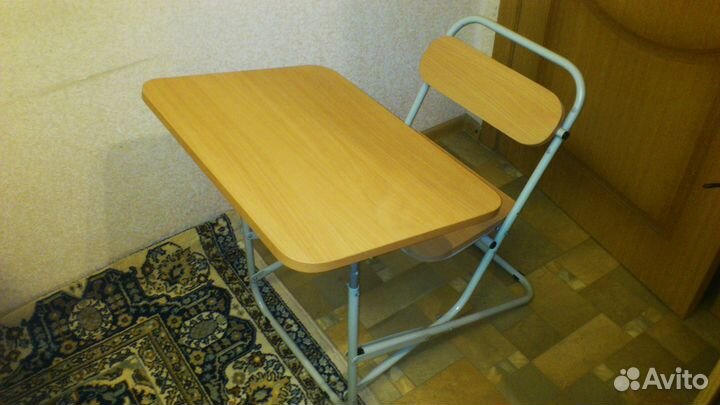 Парта школьная складная с сиденьем