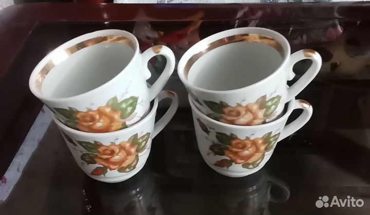 Коллекция кофейных чашек, фарфор на добор