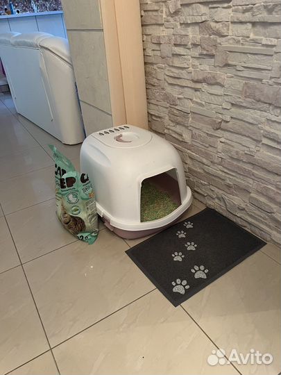 Кошачий туалет закрытый