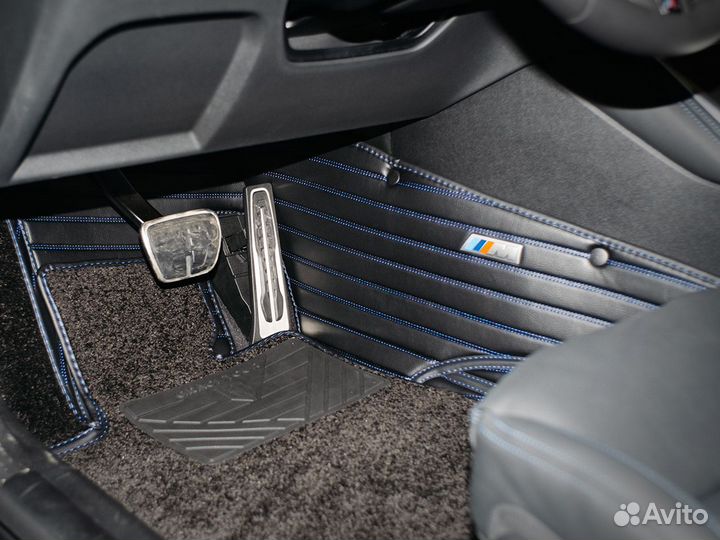 Коврики в салон кожаные престиж