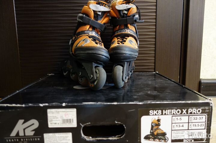 Роликовые коньки (ролики) К-2 р (32-37еu) детские