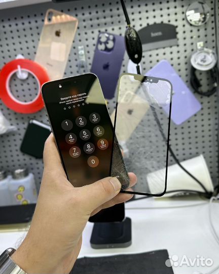 Переклейка стекла дисплея