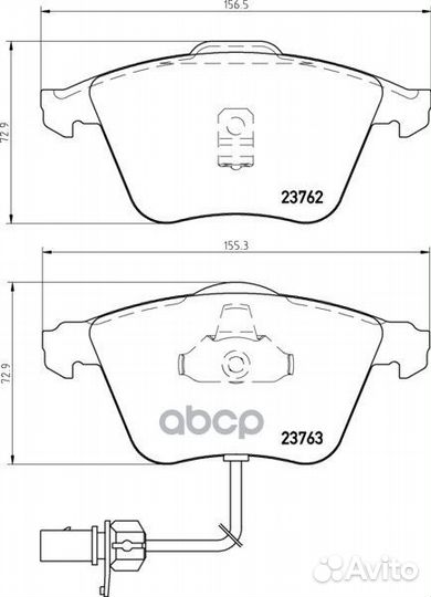 Колодки тормозные MDB2336 Mintex