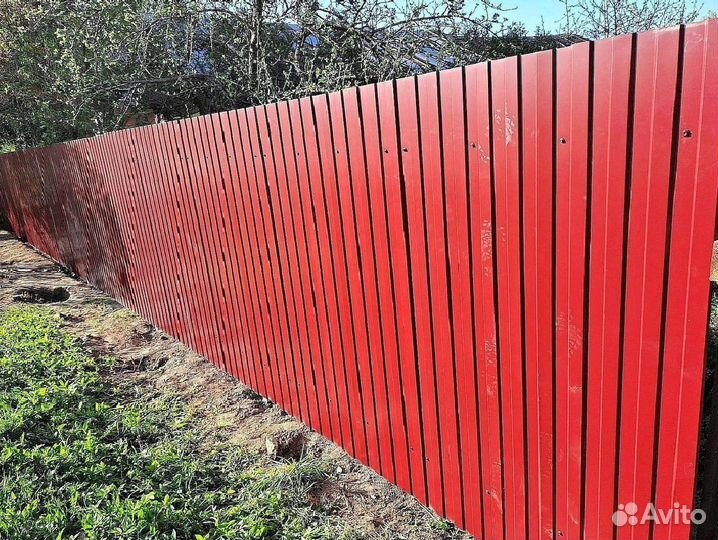 Забор из профнастила