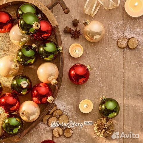 Елочные игрушки стекло, шары, гирлянда, елка 1,5 м