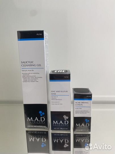 Гель, маска, лосьон M.A.D