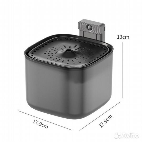 Беспроводная поилка фонтан с датчиком движения