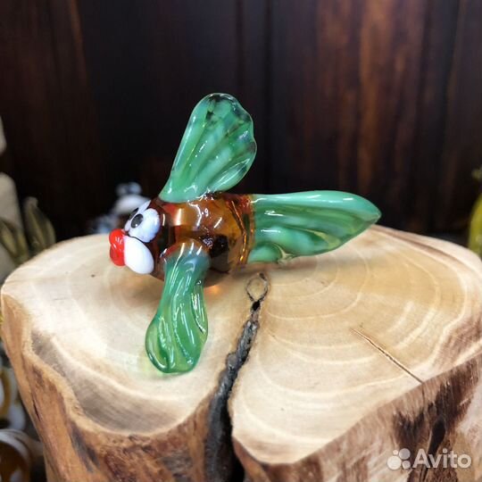 Стеклянная рыба из стекла