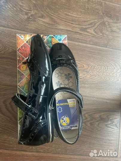 Туфли школьные для девочки натуральная кожа
