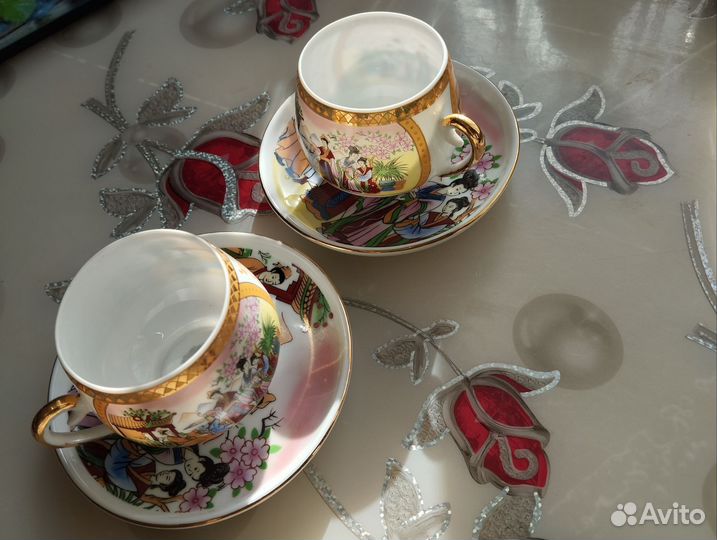 Чашка с блюдцем фарфор