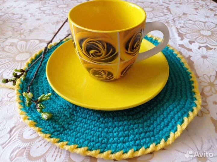Вязанные салфетки под горячее
