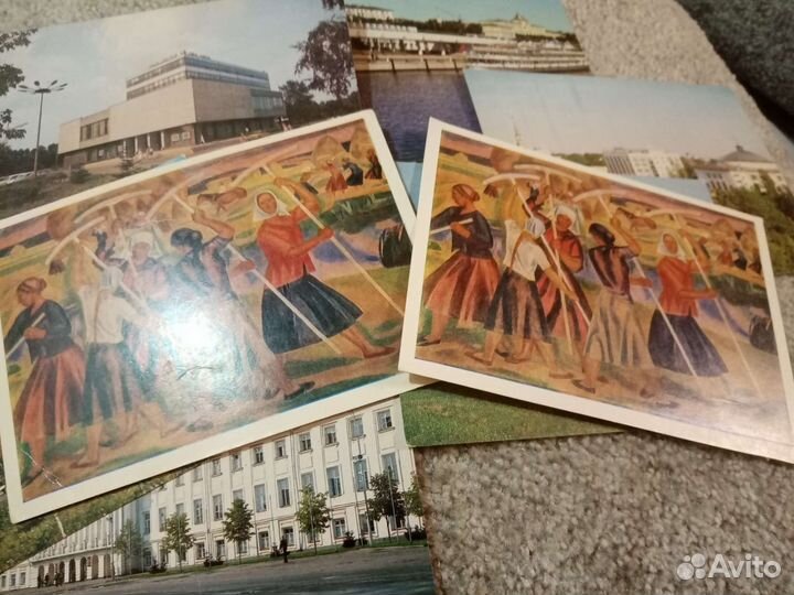 Много открыток ссср, бланки телеграмм СССР