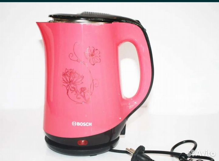 Электрочайник металлический bosch новый