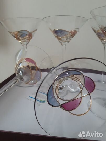 Бокалы для мартини, маргариты Богемия