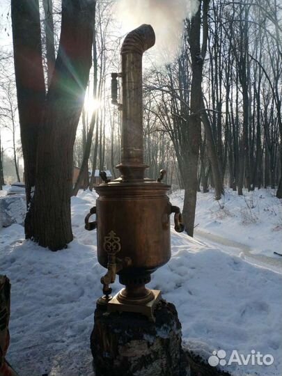 Самовар на дровах старинный