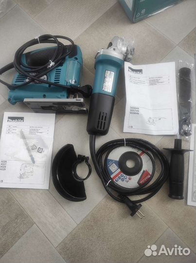 Makita болгарка 9558HN + лобзик 4329