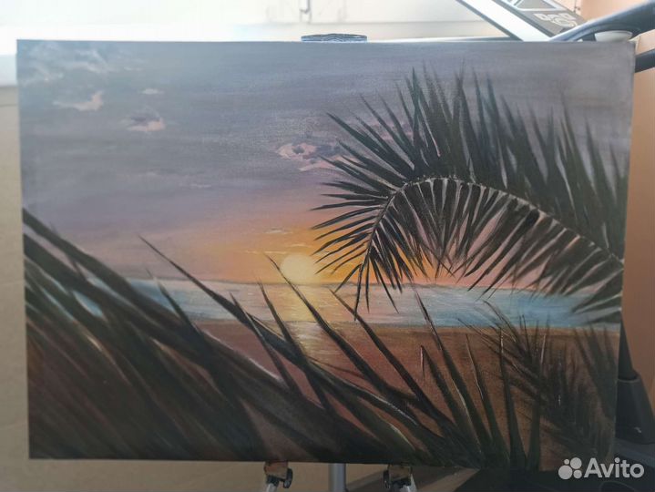 Картина маслом на холсте пейзаж