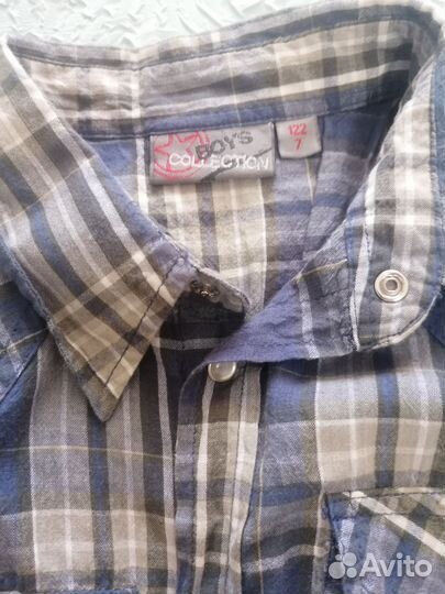 Рубашка 122 размер, стильная