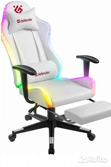 Игровое кресло Defender watcher белое