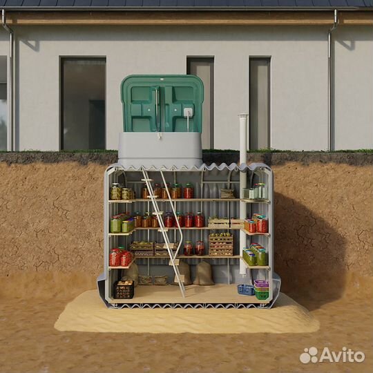 Погреб Rostok 8000 доска строганная стандарт