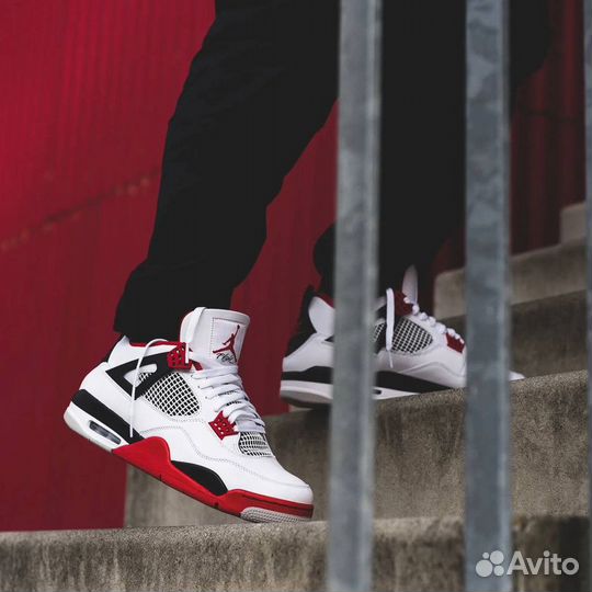 Кроссовки Air Jordan 4 Fire Red (36-45)