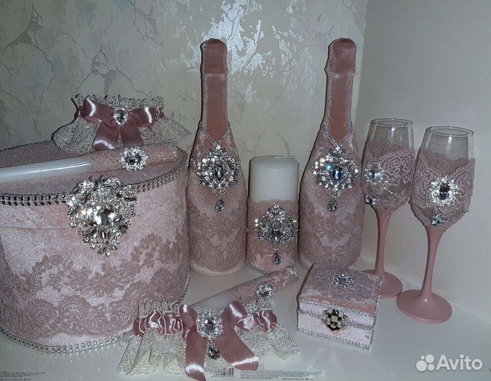 Свадебные аксессуары бархатные