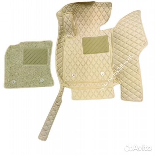 Коврики премиум Mazda CX-5 (2) +ворсовые. Беж/беж