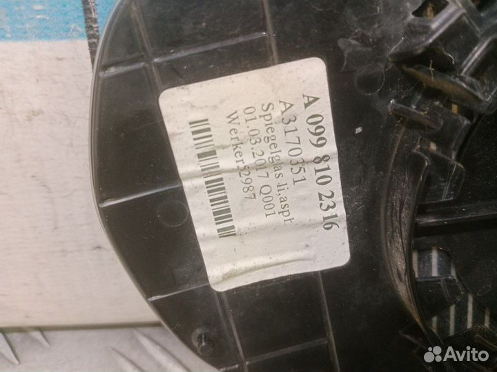 Б/У Стекло зеркала электрического левое Mer#001