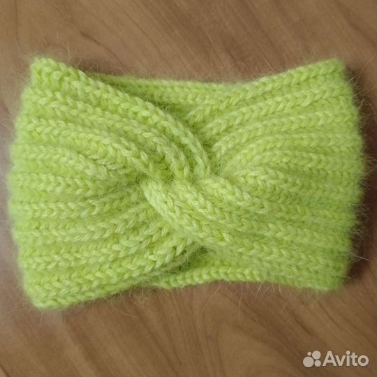 Повязка на голову женская из пуха норки