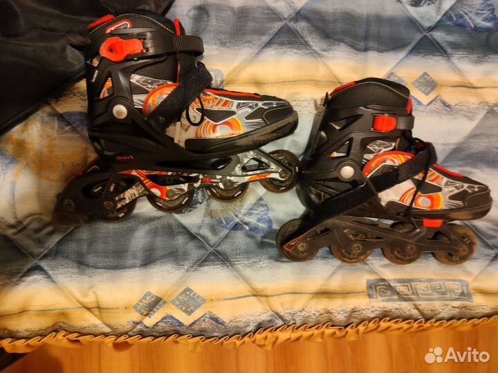 Роликовые коньки детские раздвижные 36-41 размер