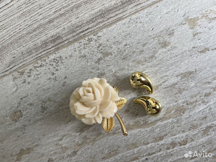 Брошь серьги