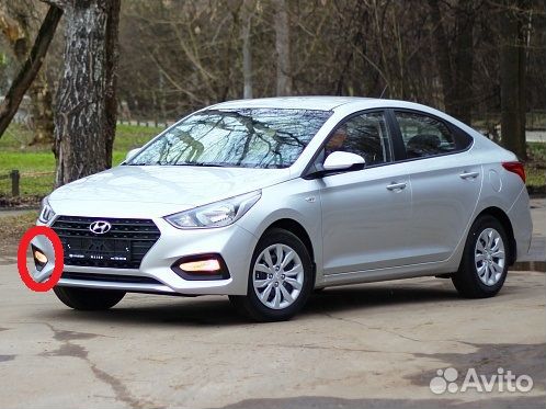 Фара птф правая на Hyundai Solaris 2