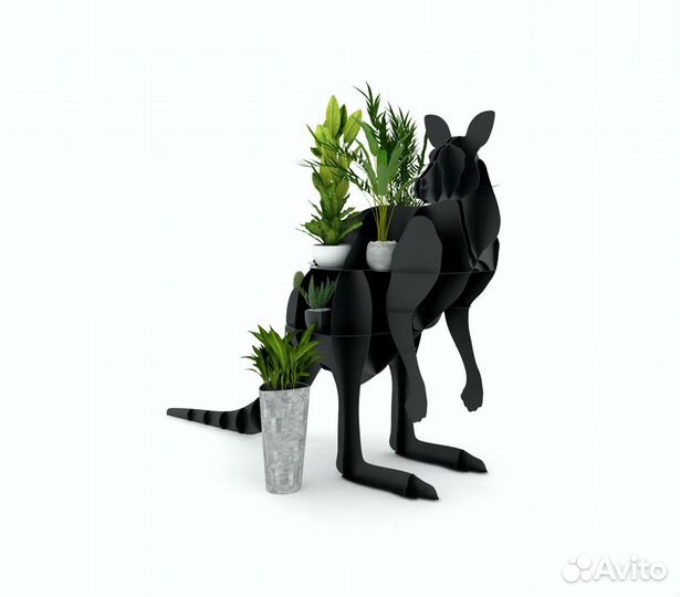 Кенгуру 3д подставка под цветы