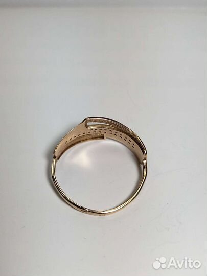 Серебряное кольцо позолоченое