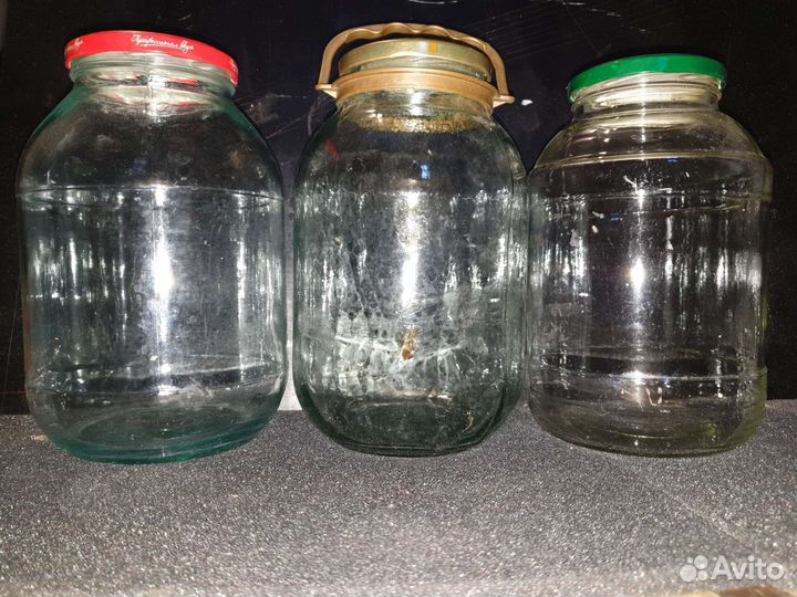 Банки 2 литра с завинчивающейся крышкой, 8 шт