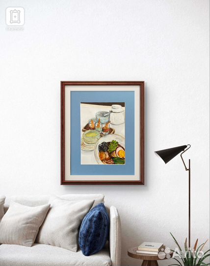 Натюрморт акварелью Ужин