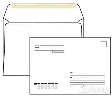 Почтовые конверты 162х229мм,ооо Эмика