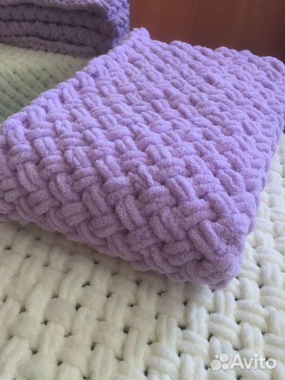 Плюшевый плед ручной работы на заказ