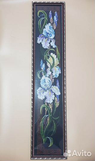 Картина вышитая крестом ручная работа