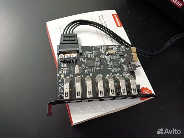 PCI-E - USB 3.0 Плата orico superspeed 7 Портов