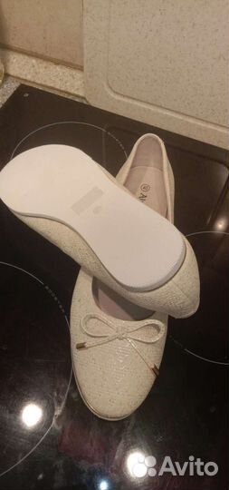 Балетки натуральная кожа 40