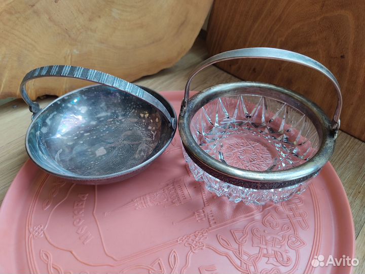 Конфетницы Серебро Хрусталь Мельхиор Блюдо «316