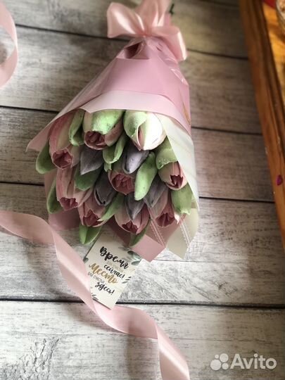 Зефирные тюльпаны