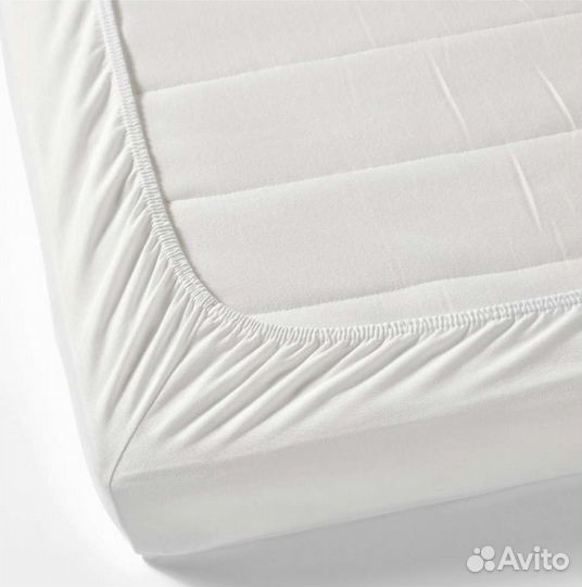 Икеа Простыня натяжная лен, 60х120 см, 2 шт