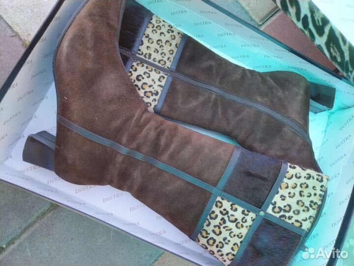 Нат. замша сапоги женские 39р