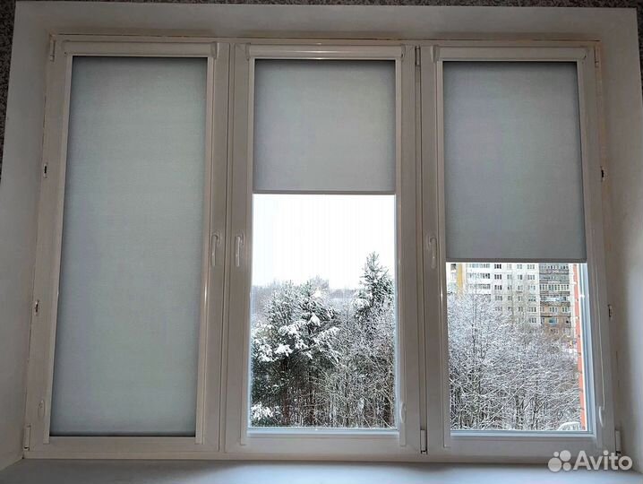 Жалюзи рулонные шторы день ночь